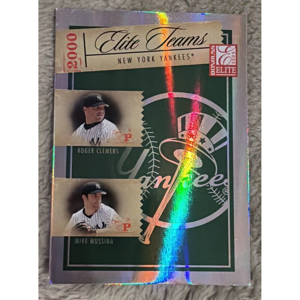 2005 Donruss Elite - Elite Teams Roger Clemens, Alfonso Soriano, Bernie Williams